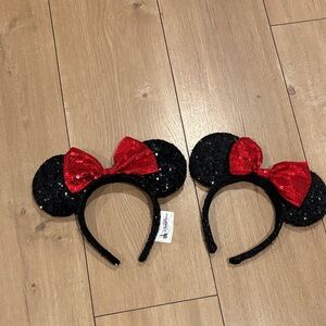 Disney Minnie Mouse Ears 2 Headband Size 0S
